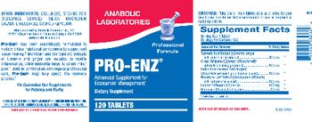Anabolic Laboratories Pro-Enz - advanced supplement for eicosanoid management