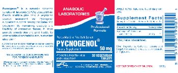 Anabolic Laboratories Pycnogenol 50 mg - supplement