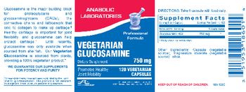 Anabolic Laboratories Vegetarian Glucosamine 750 mg - supplement