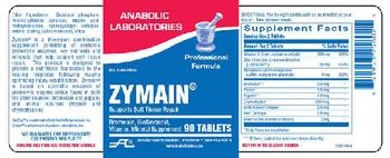 Anabolic Laboratories Zymain - bromelain bioflavnoid vitamin mineral supplement