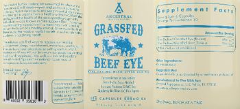 Ancestral Supplements Grassfed Beef Eye - supplement