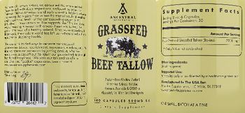 Ancestral Supplements Grassfed Beef Tallow - supplement