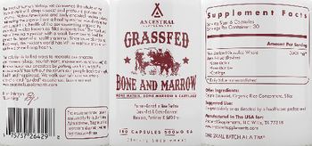 Ancestral Supplements Grassfed Bone Marrow - supplement
