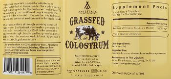 Ancestral Supplements Grassfed Colostrum - supplement
