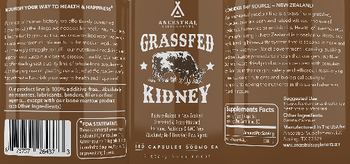 Ancestral Supplements Grassfed Kidney - supplement