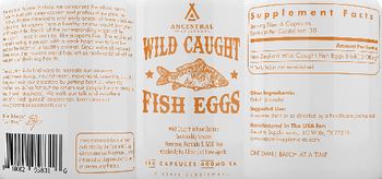 Ancestral Supplements Wild Caught Fish Eggs - supplement