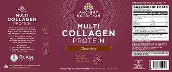 Ancient Nutrition Multi Collagen Protein Chocolate - whole food supplement