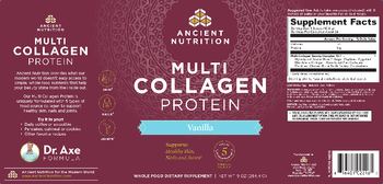 Ancient Nutrition Multi Collagen Protein Vanilla - whole food supplement