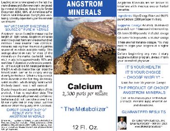 Angstrom Minerals Calcium - 