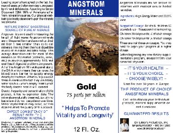Angstrom Minerals Gold - 
