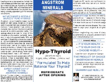 Angstrom Minerals Hypo-Thyroid - 