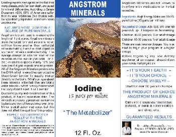 Angstrom Minerals Iodine - 
