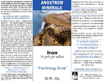 Angstrom Minerals Iron - 