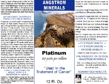 Angstrom Minerals Platinum - 