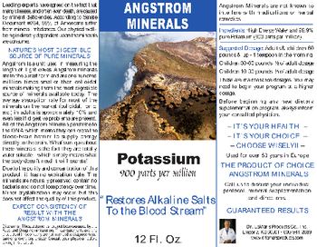 Angstrom Minerals Potassium - 