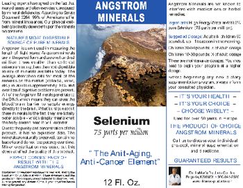 Angstrom Minerals Selenium - 