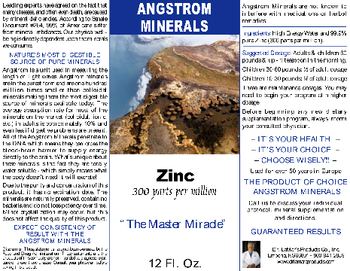 Angstrom Minerals Zinc - 