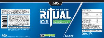 ANS Performance Pre Workout Ritual Candy Green Apple - supplement