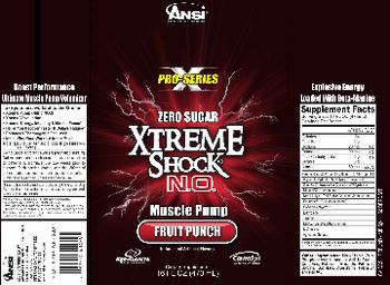 ANSI Advanced Nutrient Science Intl Xtreme Shock N.O. Fruit Punch - supplement