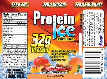ANSI Advanced Nutrient Science Protein Ice Power Shot Peach Mango - 