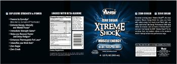 ANSI Advanced Nutrient Science Xtreme Shock Blue Raspberry - supplement