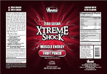 ANSI Advanced Nutrient Science Xtreme Shock Fruit Punch - supplement
