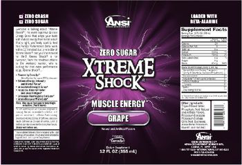 ANSI Advanced Nutrient Science Xtreme Shock Grape - supplement