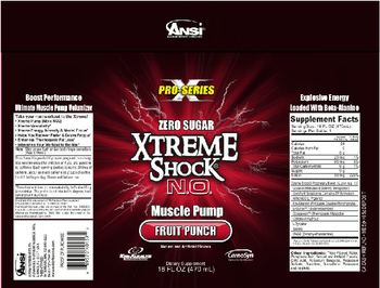 ANSI Advanced Nutrient Science Xtreme Shock N.O. Fruit Punch - supplement