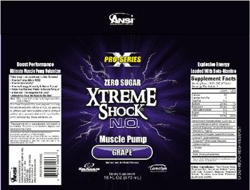 ANSI Advanced Nutrient Science Xtreme Shock N.O. Grape - supplement