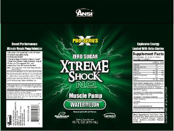 ANSI Advanced Nutrient Science Intl Xtreme Shock N.O. Watermelon - supplement