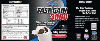 ANSI Pro-Series Fast Gain 3000 Cookies & Cream - 