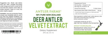 Antler Farms Deer Antler Velvet Extract - supplement
