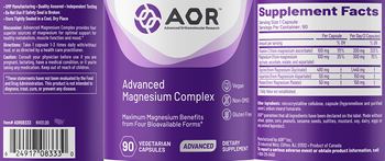 AOR Advanced Orthomolecular Research Advanced Advanced Magnesium Complex - supplement