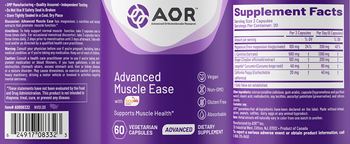 AOR Advanced Orthomolecular Research Advanced Advanced Muscle Ease - supplement