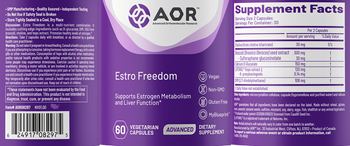 AOR Advanced Orthomolecular Research Advanced Estro Freedom - supplement