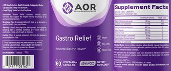 AOR Advanced Orthomolecular Research Advanced Gastro Relief - supplement