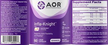AOR Advanced Orthomolecular Research Advanced Infla-Knight - supplement