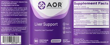 AOR Advanced Orthomolecular Research Advanced Liver Support - supplement