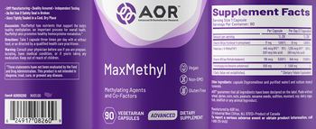 AOR Advanced Orthomolecular Research Advanced MaxMethyl - supplement