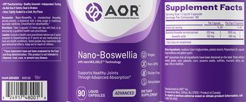 AOR Advanced Orthomolecular Research Advanced Nano-Boswellia - supplement