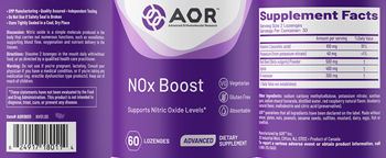 AOR Advanced Orthomolecular Research Advanced NOx Boost - supplement