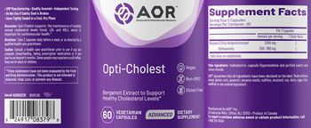 AOR Advanced Orthomolecular Research Advanced Opti-Cholest - supplement