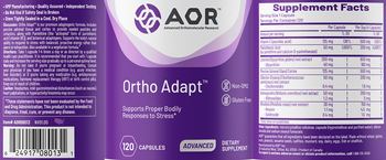 AOR Advanced Orthomolecular Research Advanced Ortho Adapt - supplement