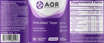 AOR Advanced Orthomolecular Research Advanced Ortho Apapt Vegan - supplement