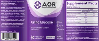 AOR Advanced Orthomolecular Research Advanced Ortho Glucose II - supplement