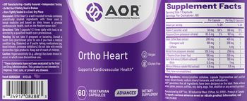 AOR Advanced Orthomolecular Research Advanced Ortho Heart - supplement