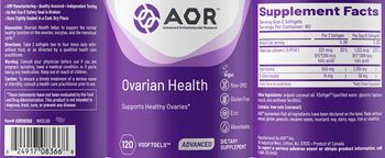 AOR Advanced Orthomolecular Research Advanced Ovarian Health - supplement