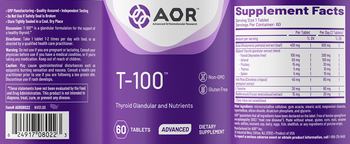 AOR Advanced Orthomolecular Research Advanced T-100 - supplement
