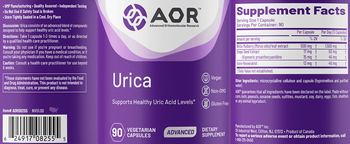 AOR Advanced Orthomolecular Research Advanced Urica - supplement