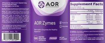 AOR Advanced Orthomolecular Research Premium AOR Zymes - supplement